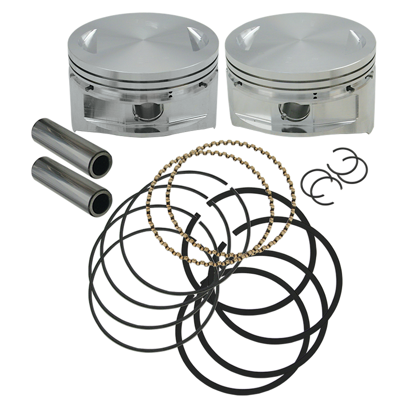 S&S CYCLE 4" Bore Forged Pistons for V100" and V107" - 4.0" - +.010 - Harley-Davidson '84-'99 - 92-1401