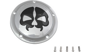 DRAG SPECIALTIES Split Skull Derby Cover - Harley-Davidson 1999-2018 - Chrome - 5-Hole 78043B2 - PartsOutlet.com.au
