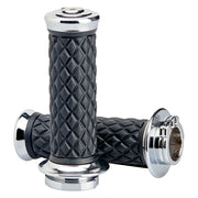 BILTWELL Grips - Alumicore - Dual Cable - Chrome 6604-105-01 - PartsOutlet.com.au