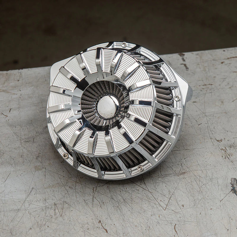ARLEN NESS Inverted Series Air Cleaner Kit - 10-Gauge - Chrome - Touring '24+ & Softail 25+ - 600-224