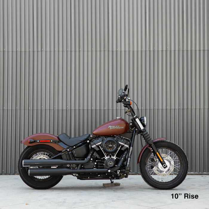 BILTWELL Risers - Murdock - 10" - Black 6403-201-10