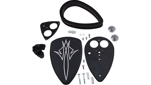 BARON Pinstripe Big Air Kit - Black - Yamaha XVS1300/950 '07-'17 - BA-2013-13B - PartsOutlet.com.au
