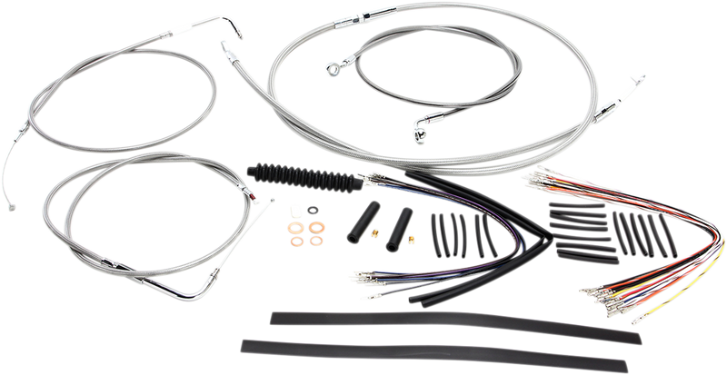 MAGNUM SHIELDING XR Handlebar Installation Kit - Stainless Steel - 12" - 14" - FLST '07-'10 - 589251