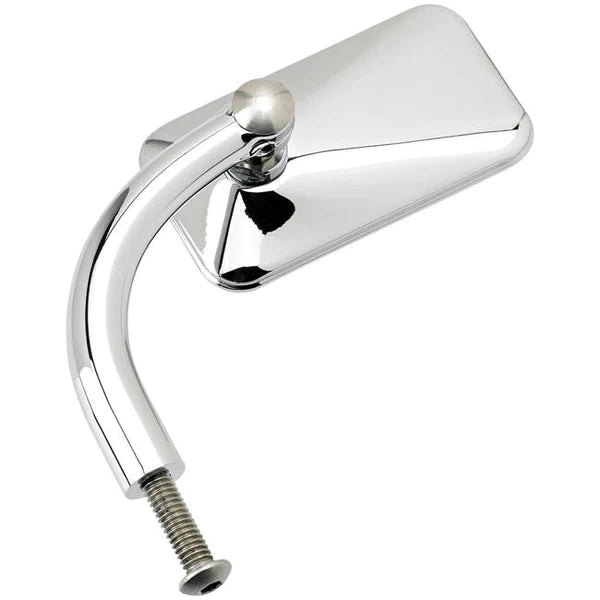 BILTWELL Rectangular Mirror - Chrome - Single - 6502-100-501 - PartsOutlet.com.au
