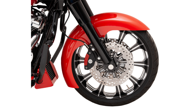 KLOCK WERKS Front Fender - Level - Black - 19" - FXD '91-'05 - KWF-03-0001