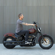 BILTWELL Handlebar - Chump - TBW - Black - TBW W/ INSERT - 6005-2017 - PartsOutlet.com.au