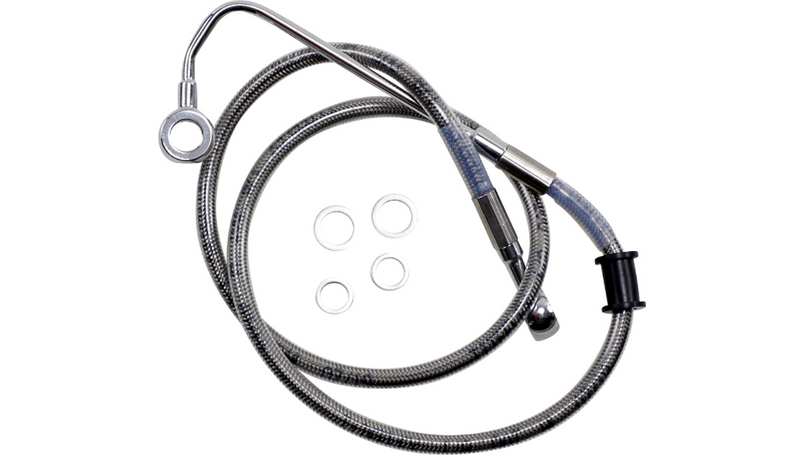 DRAG SPECIALTIES Brake Line - +2" - Stainless Steel - '15-'17 Softail - 618299-2