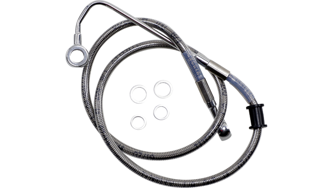 DRAG SPECIALTIES Brake Line - +2" - Stainless Steel - '15-'17 Softail 618299-2