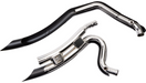 COBRA Speedster Swept Short Exhaust - Black - '06-'11 Dyna 6227B - PartsOutlet.com.au