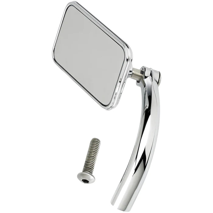 BILTWELL Rectangular Mirror - Chrome - Single - 6502-100-501 - PartsOutlet.com.au
