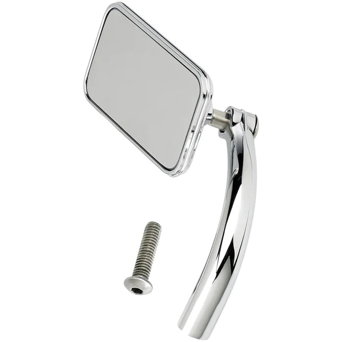 BILTWELL Rectangular Mirror - Chrome - Single - 6502-100-501