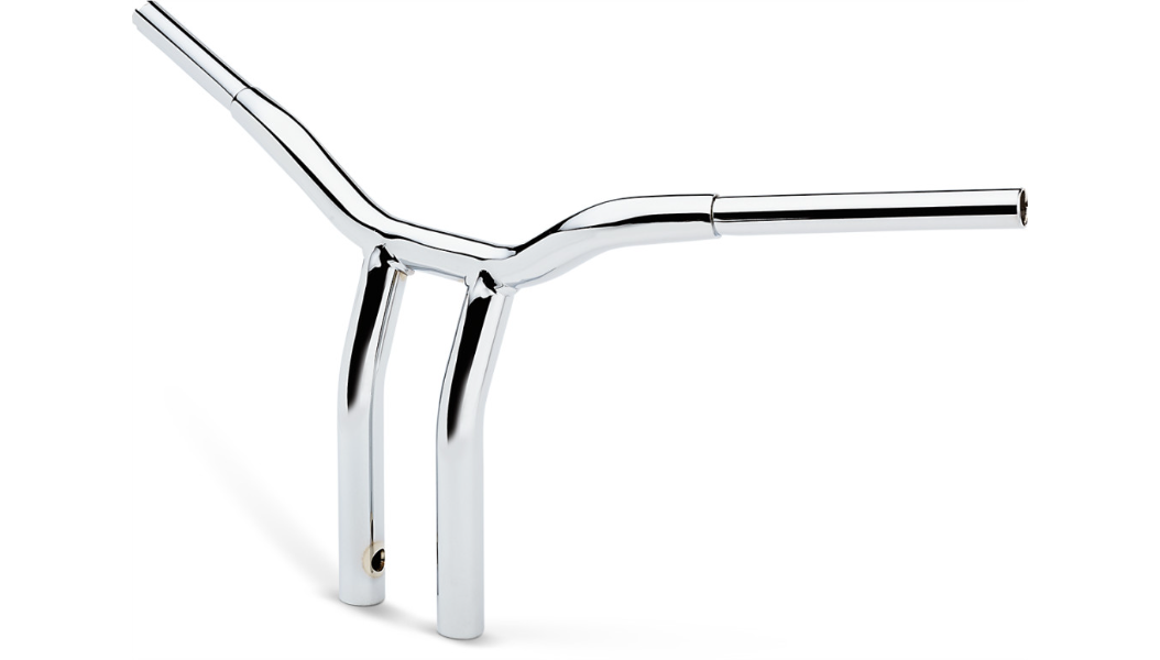 LA CHOPPERS Handlebar - Kage Fighter - One Piece - Bent - 12" - Chrome LA-7338-12