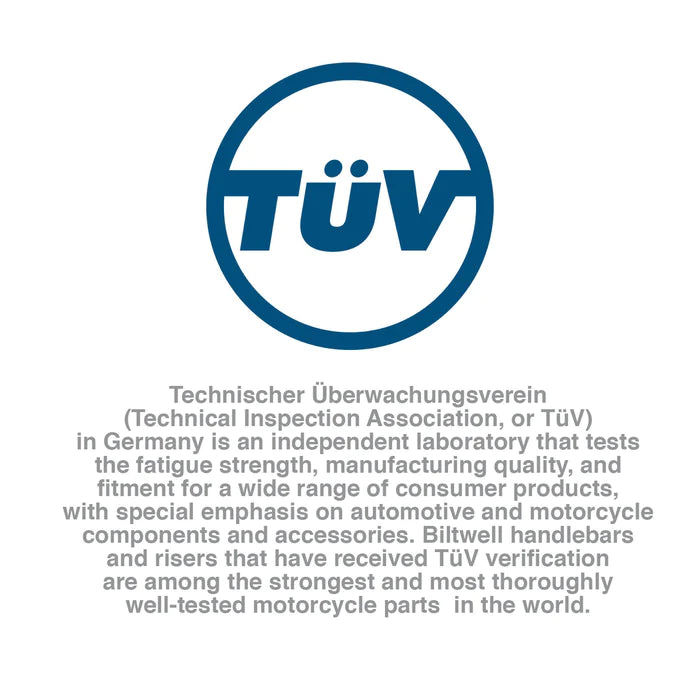 BILTWELL Handlebar - Moto - TBW - Black - TBW W/ INSERT - 6016-2017 - PartsOutlet.com.au