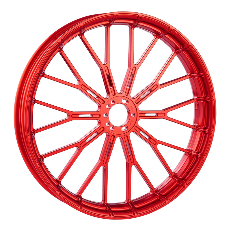 ARLEN NESS Y-SPOKE FORGED WHEELS, RED - 19"x3.25" - RIM ONLY - 71-558