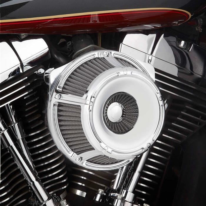 ARLEN NESS SLOT TRACK INVERTED SERIES AIR CLEANER, CHROME - 08-16 FLT / 16-17 FLST & FXDLS (FBW) - 18-920 - PartsOutlet.com.au