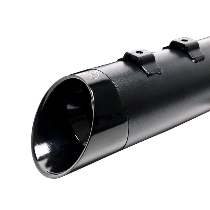 S&S CYCLE Black Mk45 muffler with Black Cutlass End Cap for 1995-2016 Touring 550-1016 - PartsOutlet.com.au