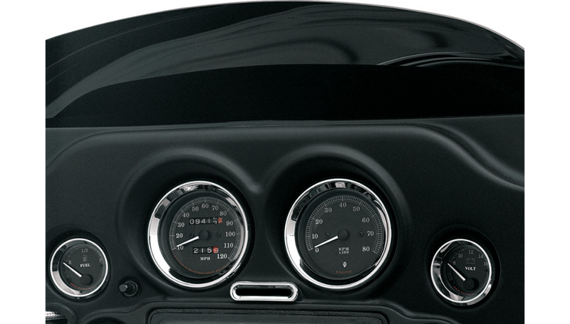 DRAG SPECIALTIES Billet Indicator Light Bezel - Harley-Davidson 1996-2013 - Chrome 2202-0062 - PartsOutlet.com.au