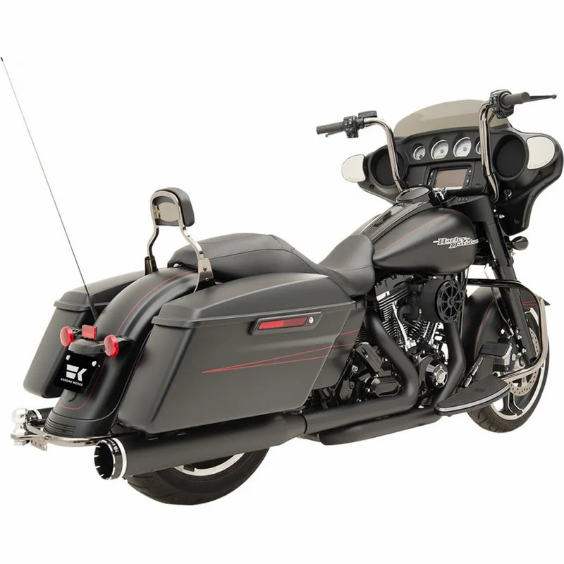 KHROME WERKS Aggressor 2-into-1-into-2 Header with Heat Shield - Black - FL 2009-2016 - 200860 - PartsOutlet.com.au