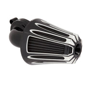 ARLEN NESS DEEP CUT® MONSTER SUCKER® AIR CLEANER, BLACK - 08-16 FLT / 16-17 FLST & FXDLS (FBW) - 81-009 - PartsOutlet.com.au