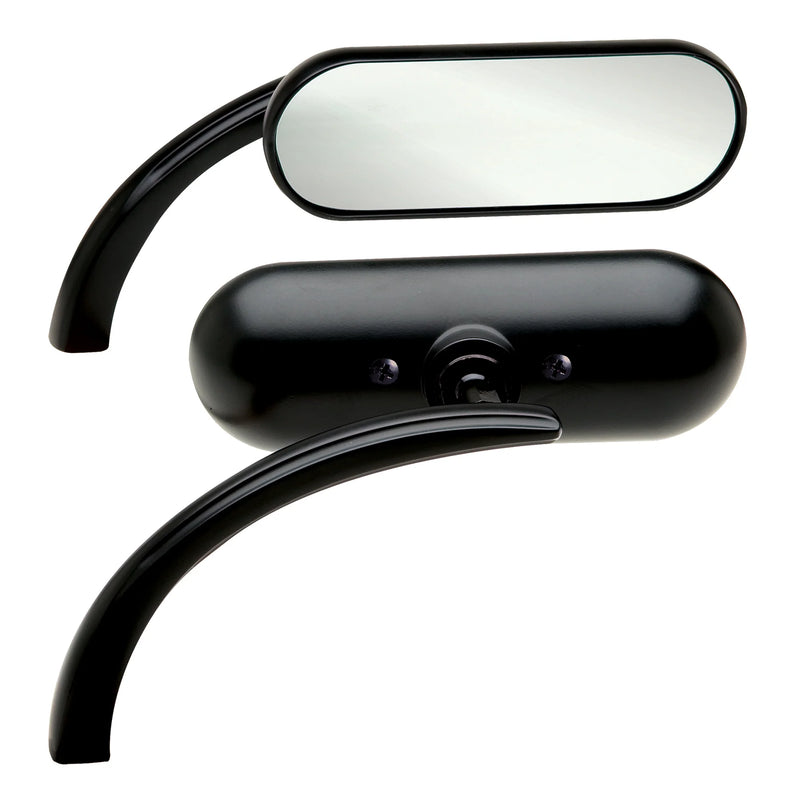 ARLEN NESS MINI OVAL MICRO MIRRORS, BLACK - LEFT - 13-412 - PartsOutlet.com.au