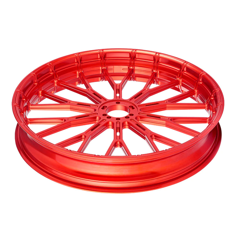 ARLEN NESS Y-SPOKE FORGED WHEELS, RED - 19"x3.25" - RIM ONLY - 71-558