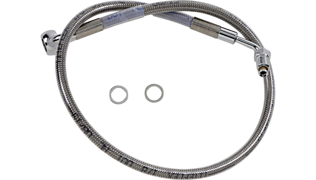 DRAG SPECIALTIES Brake Line - +2" - Stainless Steel - '18-'20 Softail 618601-2