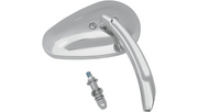 DRAG SPECIALTIES Billet Tear Drop Mirror - Right KA-41DRHLSC4 - PartsOutlet.com.au