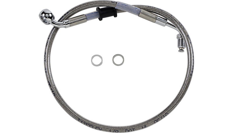 DRAG SPECIALTIES Brake Line - +2" - Stainless Steel - '18-'23 Softail - 618604-2