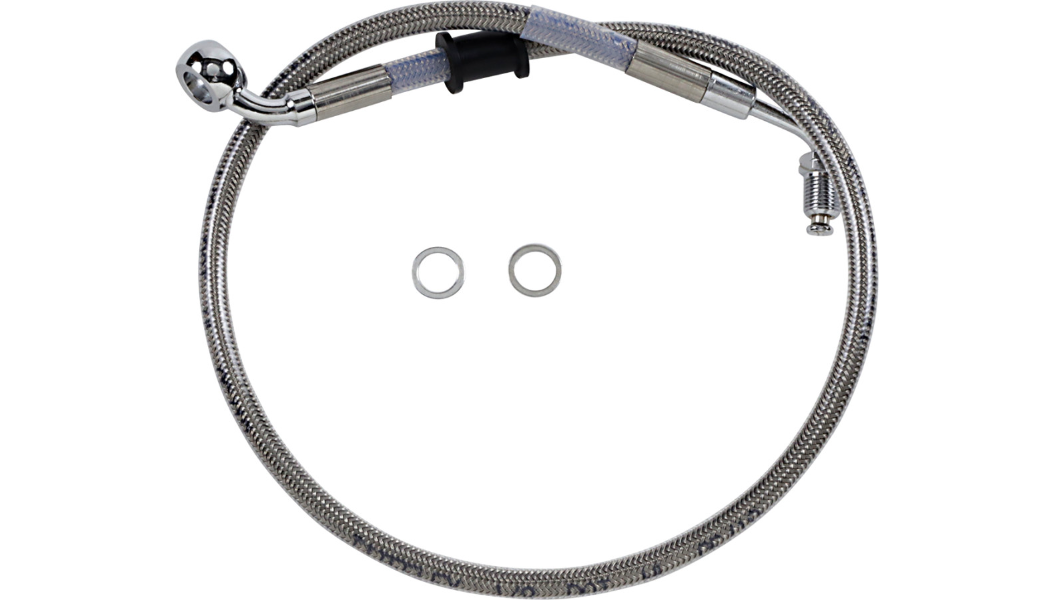 DRAG SPECIALTIES Brake Line - +2" - Stainless Steel - '18-'22 Softail 618604-2