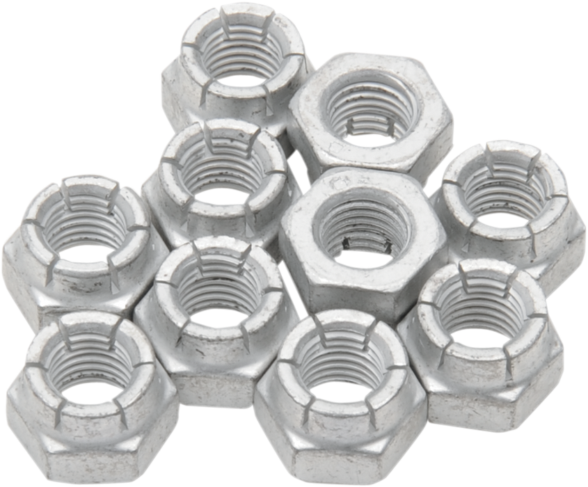 EASTERN MOTORCYCLE PARTS Rocker Arm Lock Nuts - 10-Pack - FL '48-'65 - A-7727