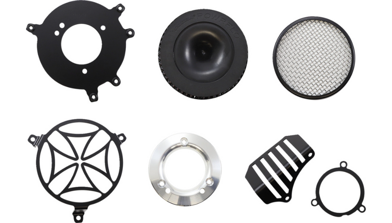 COBRA Air Cleaner Kit - '17-'22 FL - Black 606-0101-02B-SB - PartsOutlet.com.au