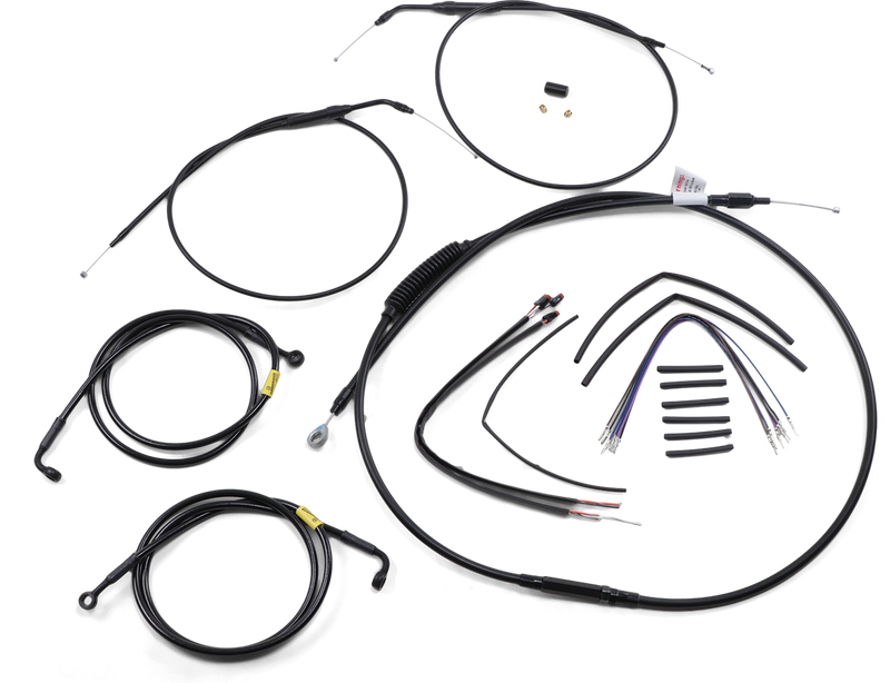 BURLY BRAND Control Kit - 14" Ape Hanger Handlebars - Harley-Davidson '12-'17 - B30-1203