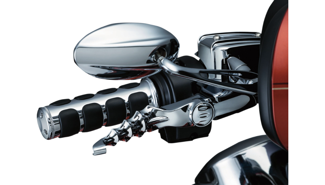 KURYAKYN Grips - ISO? - Harley-Davidson 2008-2021 - Chrome 6227