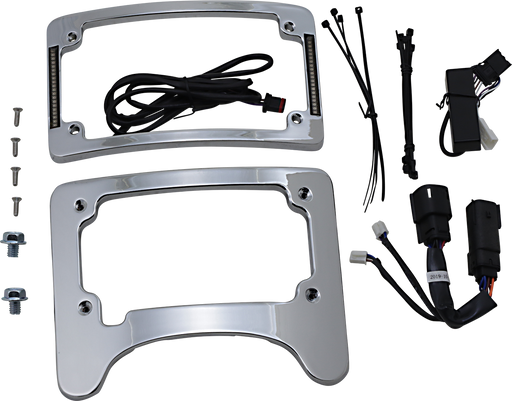 CUSTOM DYNAMICS License Plate Frame/Turn Signal Eliminator - Chrome TS-ELIM-06BCM-C