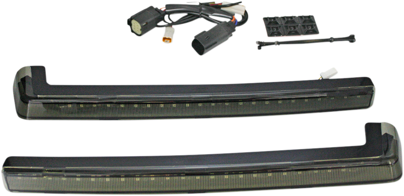CUSTOM DYNAMICS LED Run/Brake/Turn Tour-Pak? Arms - Smoke Lens - '14-'25 PB-TP-ARM-14S