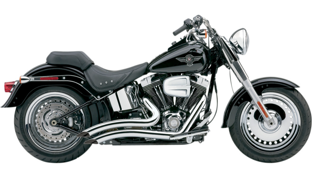 COBRA Speedster Swept Short Exhaust - Chrome - '12-'17 Softail 6225 - PartsOutlet.com.au