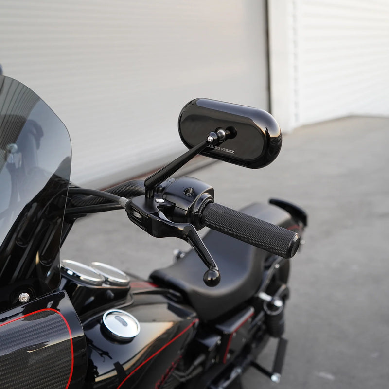 ARLEN NESS FORGED OVAL MIRRORS, BLACK - RIGHT - 13-172 - PartsOutlet.com.au