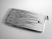 JOKER MACHINE Lower Dash Panel - Flame - Chrome - '84-'99 Softail - 931101-1FC - PartsOutlet.com.au