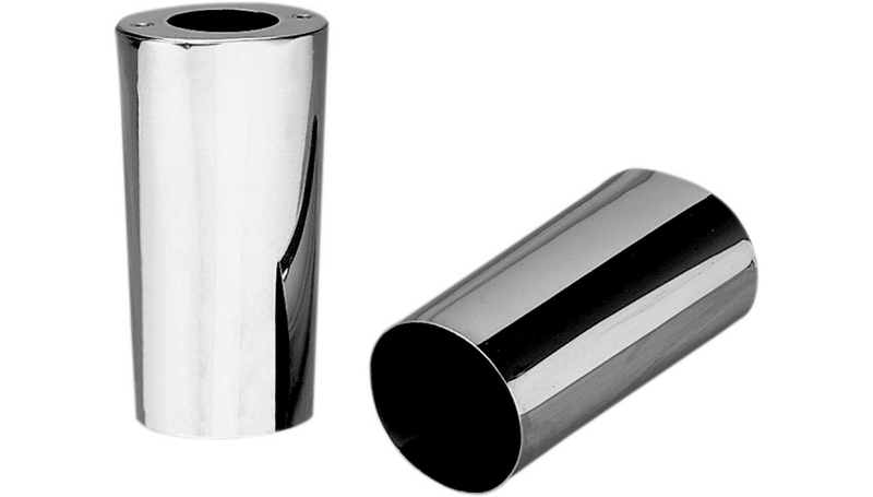 DRAG SPECIALTIES Fork Slider Covers - Chrome - Smooth - Stock Length 6.50" - Replacement OEM Number 45964-86 - FL '49-'17 - 74537
