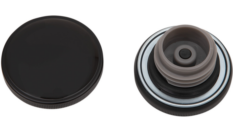 DRAG SPECIALTIES Vented Screw-In Gas Cap - '96- '24 - Black 03-0305GB-A - PartsOutlet.com.au