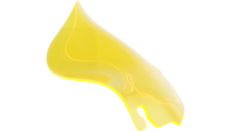 KLOCK WERKS Kolor Flare Windshield - 6.5" - Yellow Ice - FLH '96-'13 - KWW-01-0639