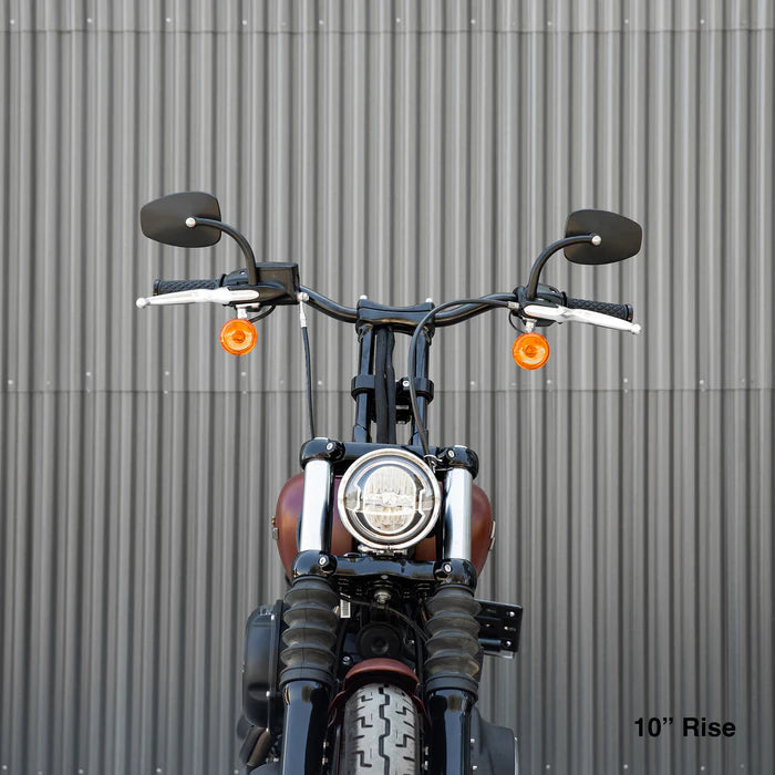 BILTWELL Risers - Murdock - 10" - Black 6403-201-10