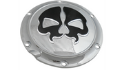 DRAG SPECIALTIES Split Skull Derby Cover - Harley-Davidson 2004-2022 - Chrome 78044 - PartsOutlet.com.au