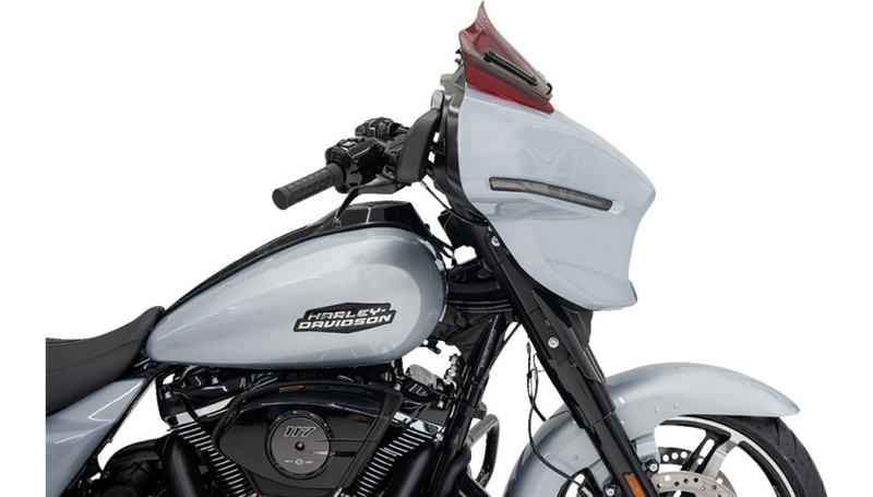 KLOCK WERKS Kolor Flare Windshield - 8" - Red - Street Glide FLHX 2024+ - KWW-01-0728