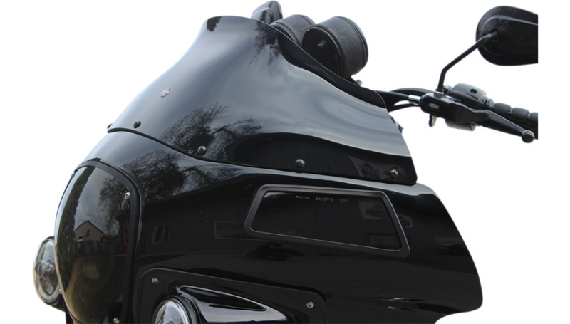 KLOCK WERKS Flare Windshield - 9" - Black - FXRP '85-'92 - KWW-02-0501
