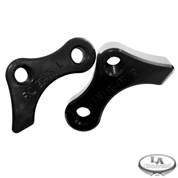 LA CHOPPERS Rear Lowering Kit - Black Powder Coated - Lowers 1" - '99-'05 Dyna LA-7590-01B