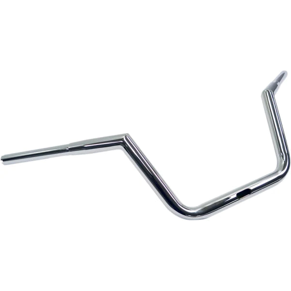 LA CHOPPERS HANDLEBAR TWINPEAK / 8.5" TALL, 7.5" PULLBACK, 36" WIDE, 12" ENDRISE, 8.5 CENTER WIDTH / NATURAL-CHROME - LA-7312-60