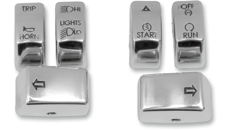 DRAG SPECIALTIES Switch Caps - Harley-Davidson 2011 - Chrome H07-0340CO-C - PartsOutlet.com.au