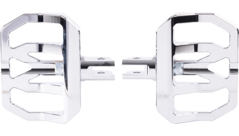 THRASHIN SUPPLY Mini Aggressor Floorboards - Chrome - Front - Softail '18-'25 - TSC-2031-5-SF