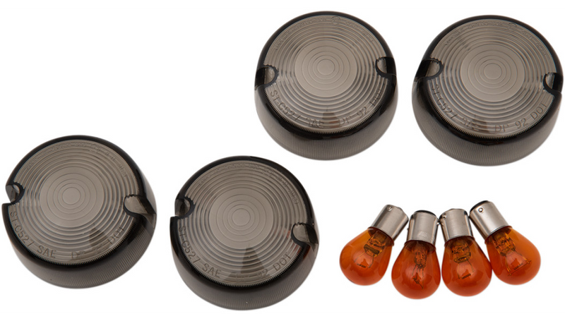 DRAG SPECIALTIES Smoked Dome Lens Kit - Sportster XL '86-'01 12-0202 - PartsOutlet.com.au